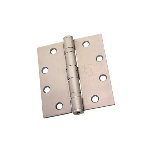 5-Knuckle Hinge, Full Mortise Standard Weight, Ball Bearing, 4.5" x 4.5" (4545), Ferrous Steel Base, Bright Brass US3/633