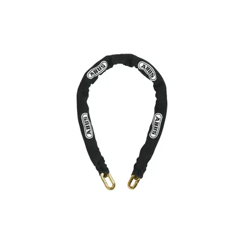 12KS - 2 Foot Section Chain with Fabric Sleeve 1/2" Diameter, Hardened Steel, Squared-Shaped Links, Inside Link 3/4" x 2-1/4"