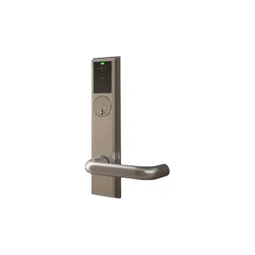 LE Networked Wireless Mortise Lock, Multi-Tech Reader with Bluetooth Compatibility, with LED, Storeroom Function, Mortise Cylinder, Schlage 6-Pin C Keyway, Addison Escutcheon with Rhodes Lever, Satin Chrome 626 LE Networked Wireless Mortise Lock, Multi-Tech Reader with Bluetooth Compatibility, with LED, Storeroom Function, Mortise Cylinder, Schlage 6-Pin C Keyway, Addison Escutcheon with Rhodes Lever, Satin Chrome 626