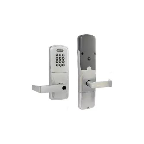 KIT - Keypad Networked Wireless Classroom/Storeroom Mortise Lock, Rhodes Lever, Key in Lever, 6-Pin C Keyway (0-Bitted Brushed Chrome Cylinder 626), Satin Chrome 626 KIT - Keypad Networked Wireless Classroom/Storeroom Mortise Lock, Rhodes Lever, Key in Lever, 6-Pin C Keyway (0-Bitted Brushed Chrome Cylinder 626), Satin Chrome 626