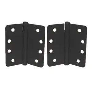 PBB Inc BB81-US10B-4.5 X 4.0 1/4RC NRP 5-Knuckle Hinge, Full Mortise Standard Weight, Ball Bearing, 4.5" x 4.0" (4540), 1/4" Radius Corner, Ferrous Steel Base, Antique Bronze US10B/640, (NRP) Non-Removable Pin