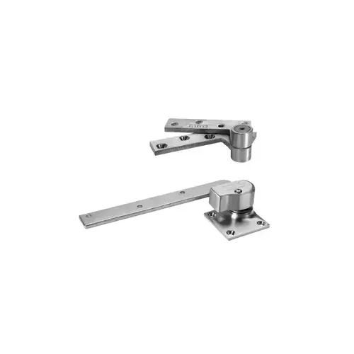 3/4" Offset Pivot Set. Left Handed. Standard-Duty. Up to 600 lbs, Door Width up to 48". Satin Chrome