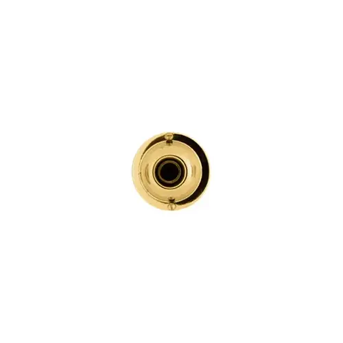 Push Button, Polished Solid Brass w/ Black Button, 1-3/4" Diameter, up to 30 Volts AC or DC Push Button, Polished Solid Brass w/ Black Button, 1-3/4" Diameter, up to 30 Volts AC or DC