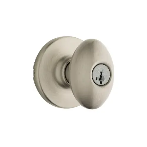 Aliso Entry Knob, KW1 SmartKey, 6-Way Adjustable Latch 2-3/8"-2-3/4" Backset, Grade 3, Satin Nickel US15/619 Aliso Entry Knob, KW1 SmartKey, 6-Way Adjustable Latch 2-3/8"-2-3/4" Backset, Grade 3, Satin Nickel US15/619