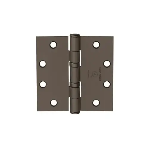 5-Knuckle Hinge, Standard Weight, Full Mortise, Oil Impregnated Bearing (TA), 4.5" x 4.5" (4545), Steel Base, Dark Oxidized Satin Bronze 10BE 5-Knuckle Hinge, Standard Weight, Full Mortise, Oil Impregnated Bearing (TA), 4.5" x 4.5" (4545), Steel Base, Dark Oxidized Satin Bronze 10BE