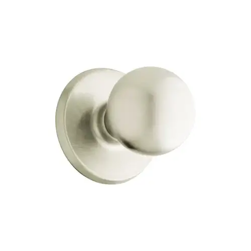 Passage, Yukon Knob, Non-Keyed, Light Duty, Cylindrical Lock, 6-Way Adjustable Latch, Radius & Square Corner Strike, UL, Grade 3, US15/619 Satin Nickel