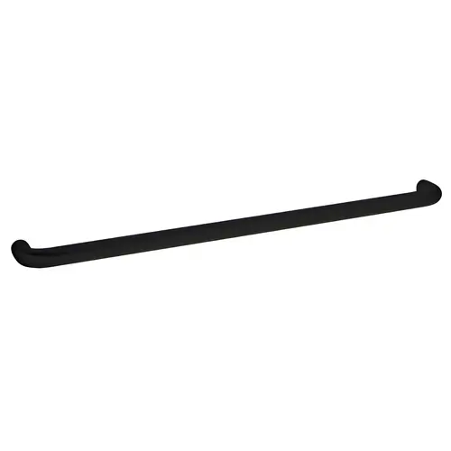 Push Bar 33" CTC, 1" Diameter Tubular, 1-3/4" Door Thickness, T1 Thru Bolt Mounting, Black Anodized Aluminum Finish