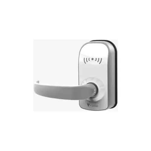 PaxLock Pro, Galaxy Lever Latch Lock, Dual Frequency Reader, Battery Powered, 13.56 MHz, 2.4GHz, Bluetooth, AES128, 1-3/4" Door Thickness, ISED, UL, FCC, White PaxLock Pro, Galaxy Lever Latch Lock, Dual Frequency Reader, Battery Powered, 13.56 MHz, 2.4GHz, Bluetooth, AES128, 1-3/4" Door Thickness, ISED, UL, FCC, White