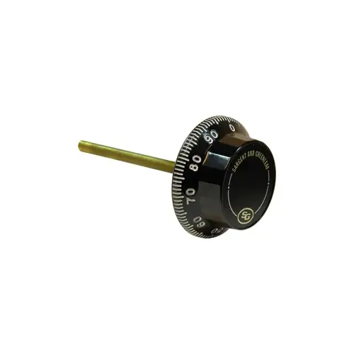 Black Dial 3.75" w/Large Knob