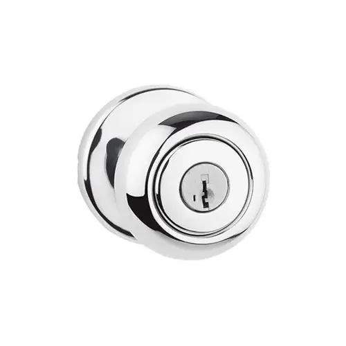 Cove Entry Knob, KW1 SmartKey, 6-Way Adjustable Latch 2-3/8"-2-3/4" Backset, Grade 3, Polished Chrome US26/625 Cove Entry Knob, KW1 SmartKey, 6-Way Adjustable Latch 2-3/8"-2-3/4" Backset, Grade 3, Polished Chrome US26/625