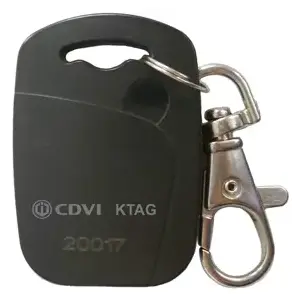 CDVI KTAG25H Prox Key Tag/Black/26-Bit/125khz/25 Pack - HID Encoding