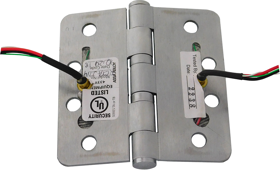 McKinney RCTA2714 4.0 X 4.0 US26D CC4-18 4FT Electrified-CC4, 4 Wire, 5-Knuckle Hinge, Standard Weight, Full Mortise, Oil Impregnated Bearing (TA), 4.0" x 4.0" (4040), Radius Corner, Steel Base, 652/626/US26D Satin Chrome