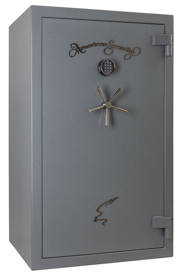 AMSEC NF6036-E1-LTN-F-GY-A 17-17-34+2 Gun Safe 90 Minute Fire, Gunmetal Gray with Black Nickel Hardware, ESL10XL Electronic Keypad, 977lb