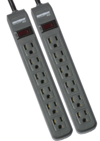 Minuteman Power Technologies MMS362P 2 Pack Surge Protector 241 Joules, 3ft