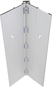 ABH A110HDC083AHT Anti-Ligature Hospital Tip, Full Mortise Concealed Geared Continuous Hinge, No Door Inset, Flush Mount, Heavy Duty, 83", Up to 450lbs, 628/US28/C Clear Anodized
