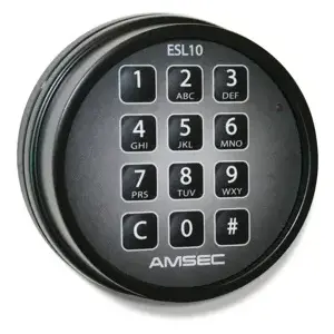 AMSEC 0625058 Black ESL10 (UL Type 1) Electronic Keypad Only