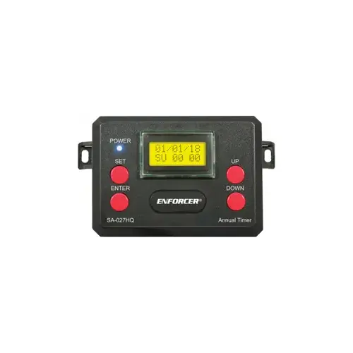 Programmable 365-Day Timer with 2 Relays, LCD Display, Each Relay up to 50 Events, 1-99 Seconds Programmable 365-Day Timer with 2 Relays, LCD Display, Each Relay up to 50 Events, 1-99 Seconds