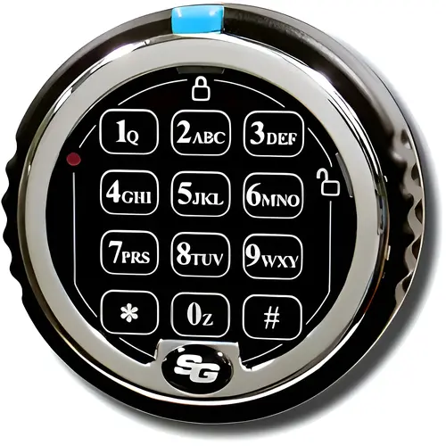 Sargent & Greenleaf 1007-102 Spartan Direct-Drive Safe Lock, Throw Bolt, 2 Users, Rotating Keypad, Bright Chrome Spartan Direct-Drive Safe Lock, Throw Bolt, 2 Users, Rotating Keypad, Bright Chrome