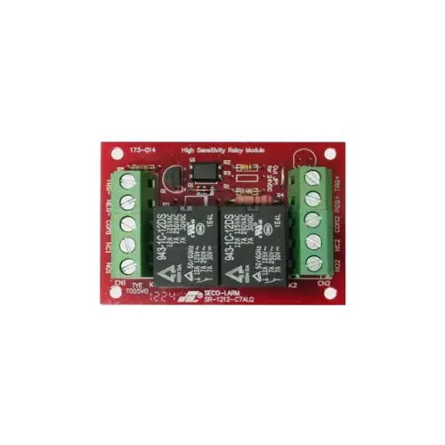 High-Sensitivity Relay Board, SPDT, 12/24VDC, 1mA Trigger High-Sensitivity Relay Board, SPDT, 12/24VDC, 1mA Trigger