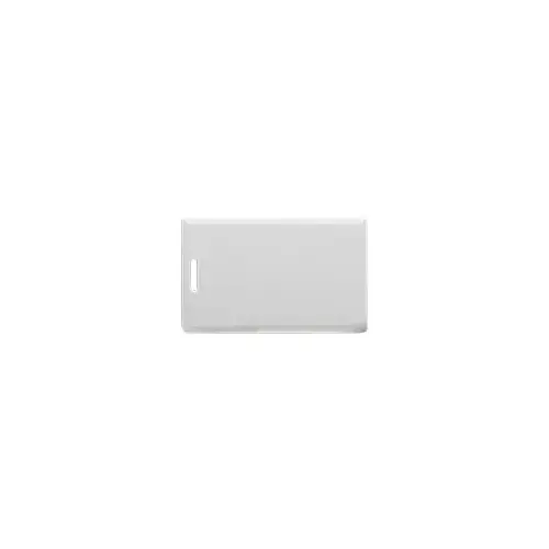 Clamshell Proximity Badge Card with Pre-Punched Lanyard Hole, RFID, 125khz, Hard Shell ABS and PVC Construction, White