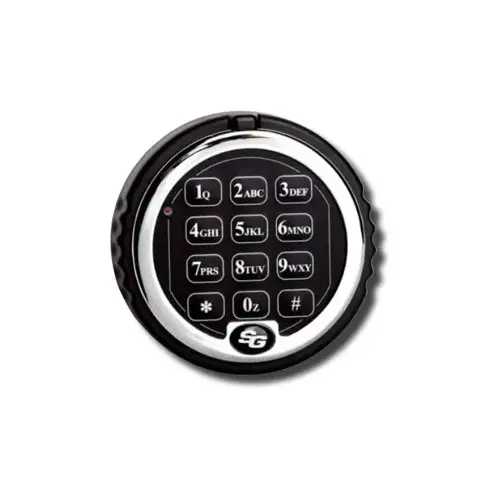 Spartan Pivot Bolt Safe Lock, 2 Users, Non-Rotating Keypad, Chrome Keypad