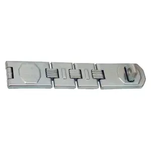 Abus Lock Company 110/230C-EC 9-1/16" Hasp, Hardened Steel, Hidden Screws and Hinge Pins, 3 Hinges