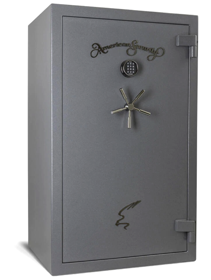 AMSEC NF6036-E5-LTN-F-GY-A DAMAGED 17-17-34+2 Gun Safe 90 Minute Fire, Gunmetal Gray with Black Nickel Hardware, ESL5 Electronic Keypad, PDO, 977lbs