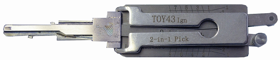 LISHI TOY43 IGN 2-in-1 Pick/Decoder Toyota 8-Cut TR47/TOY43 Ignition