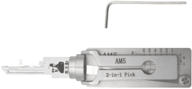 LISHI 1004 2-in-1 Pick/Decoder American Padlocks AM7/AM3