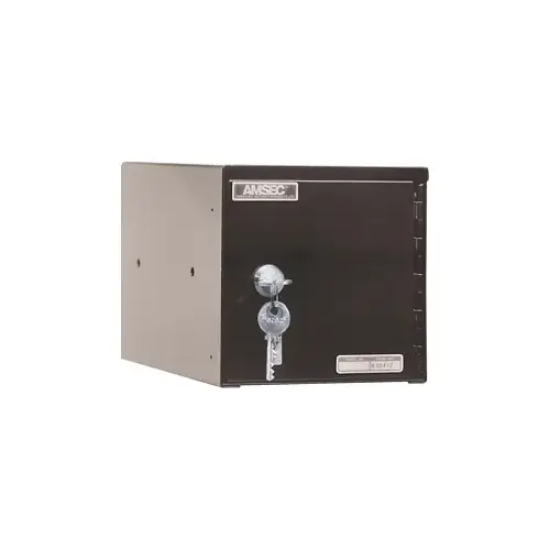 Under Counter Safe with Cam Lock 6lb Charcoal Gray Textured Under Counter Safe with Cam Lock 6lb Charcoal Gray Textured