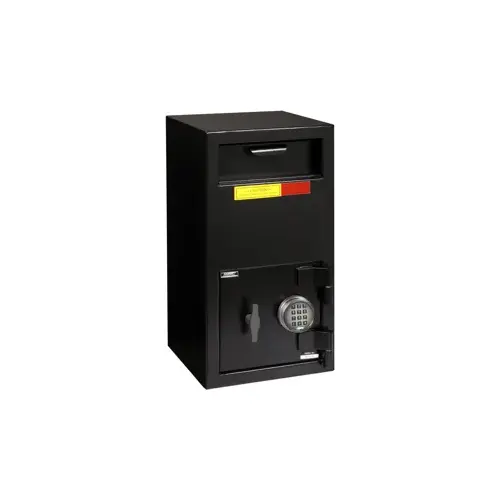 Front Load Depository Safe, Black Textured Finish, ESL10XL Electronic Keypad, 95lb
