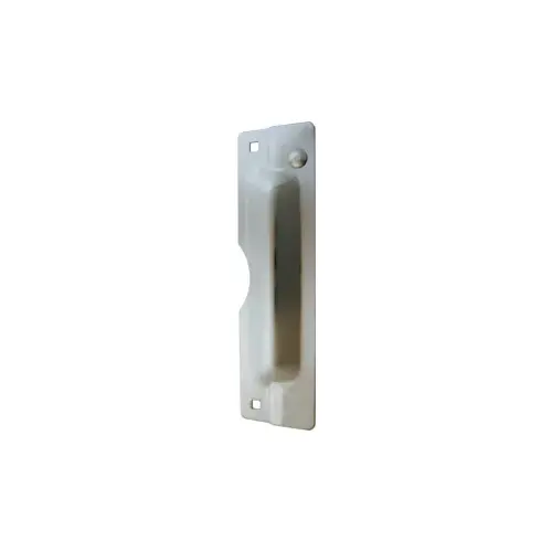 Latch Guard With Cut Out, Jamb Pin, 3" x 11" Notched for Cylindrical Lock with up to 3-1/4" Rose, 630/US32D Stainless Steel Latch Guard With Cut Out, Jamb Pin, 3" x 11" Notched for Cylindrical Lock with up to 3-1/4" Rose, 630/US32D Stainless Steel