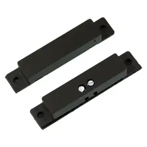 George Risk Industries 100-T-B Mini Surface Screw Mount Magnetic Contact Switch Set, Closed Loop (N/O), Terminals, Brown Black