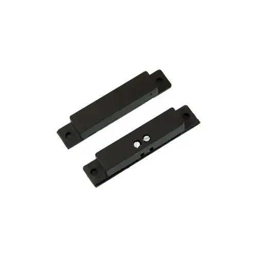 Mini Surface Screw Mount Magnetic Contact Switch Set, Closed Loop (N/O), Terminals, Brown Black
