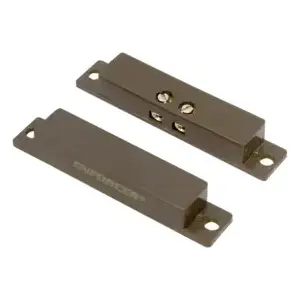 Seco-Larm SM-431-TQ/B Screw-Terminal Surface-Mount Magnetic Contact, 1" Gap, NC, Brown