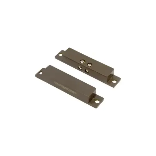 Screw-Terminal Surface-Mount Magnetic Contact, 1" Gap, NC, Brown