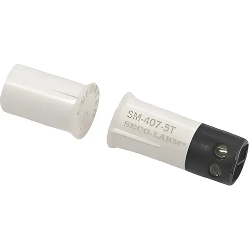 3/8" Diameter Screw-Terminal Magnetic Contact, 3/4" Gap, NC, White