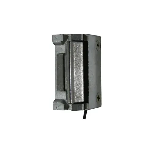 Small Electric Strike Less Face Plate, 12VDC, Latches Upto 5/8" Satin Stainless Steel
