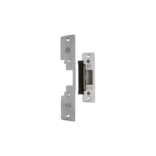 Low Profile Strike 12/24V FS/FSE 2 Faceplate Satin Stainless Steel