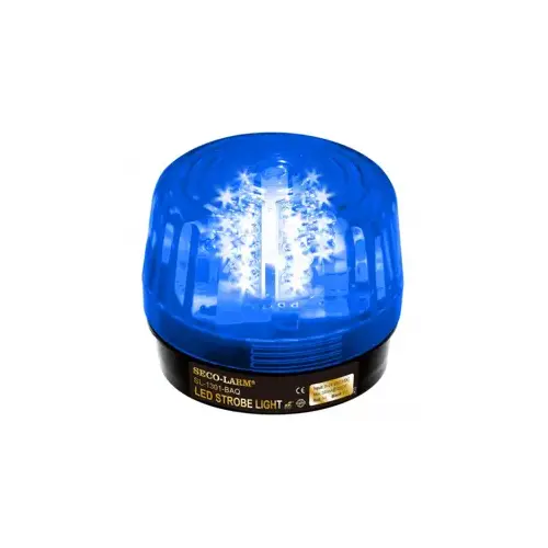 Blue LED Strobe Light with Siren (54 LEDs, 100dB, 9-24V AC/DC) Blue LED Strobe Light with Siren (54 LEDs, 100dB, 9-24V AC/DC)