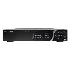 Speco Technologies D16HU12TB IP/HD-TVI Hybrid Network Video Recorder, 16 Channel, 4K Resolution, Dynamic DNS, H.264 Compression, Alarm and Audio I/O, Raid 1/5/10, 2TB HDD, 12VDC, TAA, UL, Black