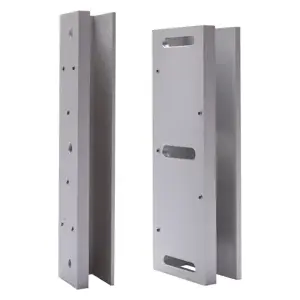Rofu Security International 21076US28 U-Bracket Armature Plate Over Glass Door Aluminum