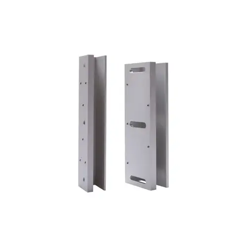 U-Bracket Armature Plate Over Glass Door Aluminum