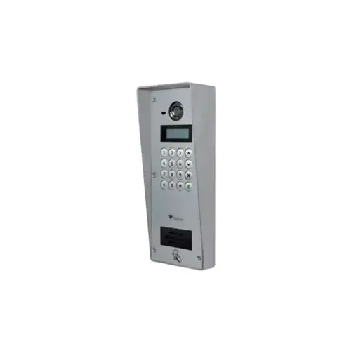 Entry, Vandal Resistant Panel with Rain Hood, 16 Key, Surface Mount, 13.56 MHz, 2.4GHz, Two Way Audio, Full Color Camera, Proximity Entry, TCP/IP, IPX5, IP55, IK10, 316L Stainless Steel Marine Grade Entry, Vandal Resistant Panel with Rain Hood, 16 Key, Surface Mount, 13.56 MHz, 2.4GHz, Two Way Audio, Full Color Camera, Proximity Entry, TCP/IP, IPX5, IP55, IK10, 316L Stainless Steel Marine Grade