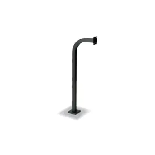 Gooseneck-Curb Mount 42" H 13" T Black