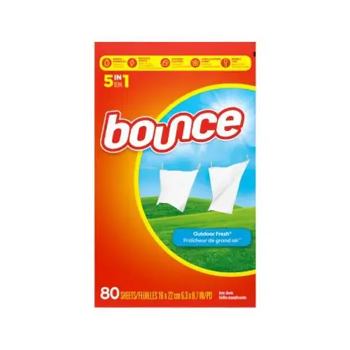 Wrinkle and Static Remover Outdoor Fresh Scent Sheets 80 sheet Wrinkle and Static Remover Outdoor Fresh Scent Sheets 80 sheet