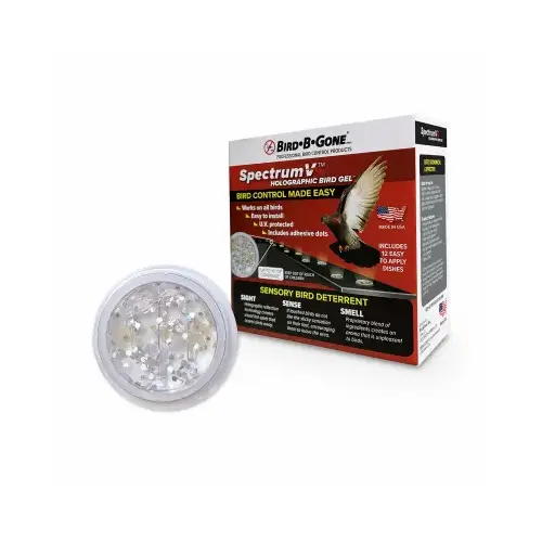 SpectrumV Holographic Gel Bird Deterrent, 12 Dishes