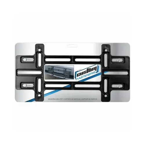 License Plate Mounting Bracket Black Plastic Black