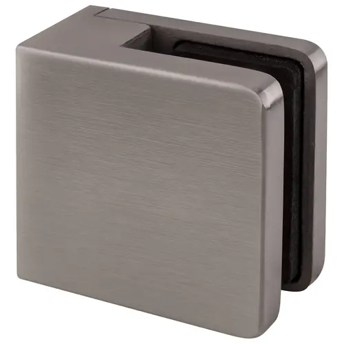CRL Z910BS Brushed Stainless Z-Series Square Type Flat Base Stainless Steel Clamp for 3/8" Glass Brushed Stainless Z-Series Square Type Flat Base Stainless Steel Clamp for 3/8" Glass