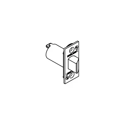 ALX Series 2-3/8" Backset Restoring Spring Latch with 1" x 2-1/4" Round Corner Faceplate Matte Black Finish